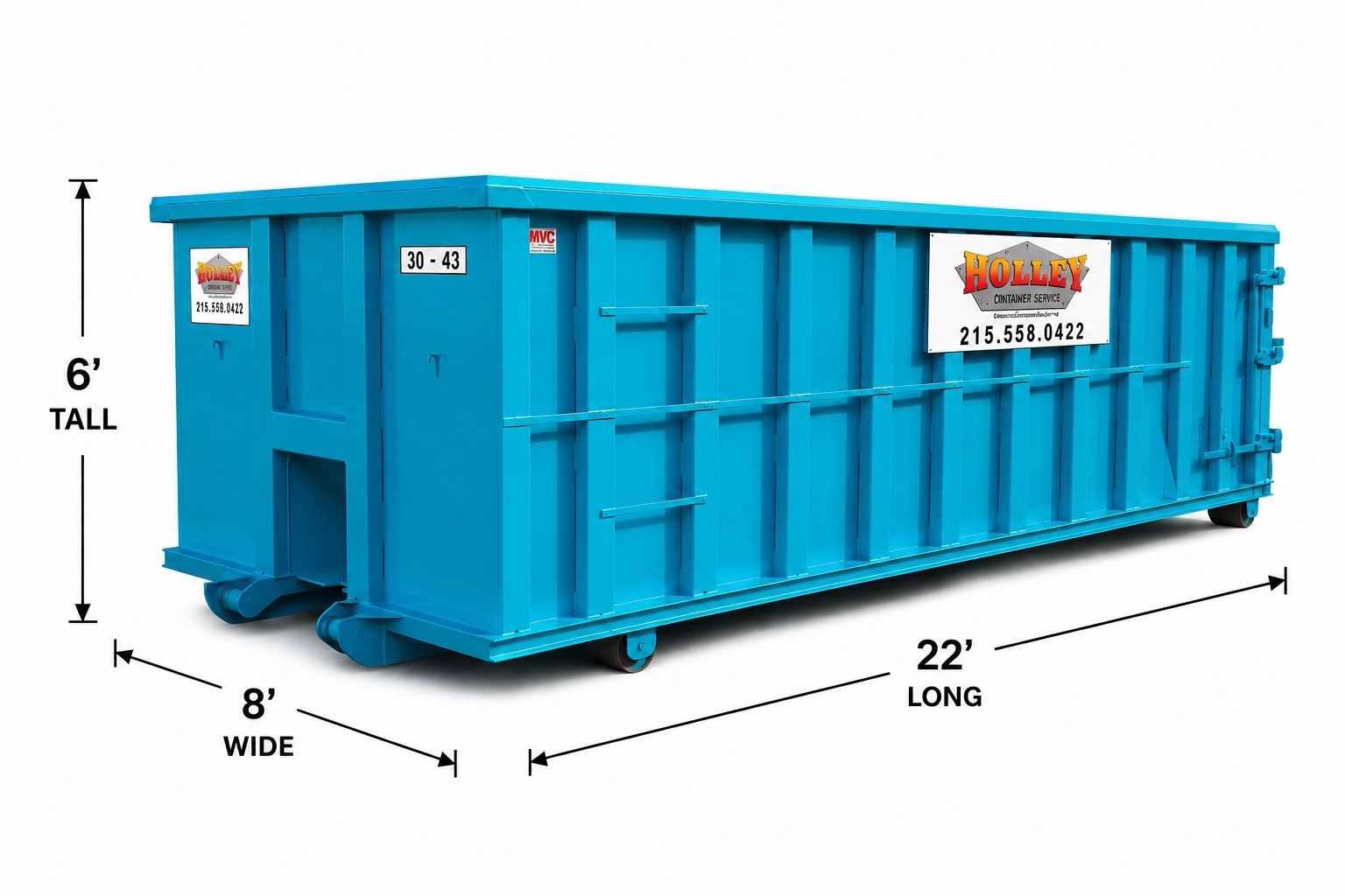 30 yard Holley rolloff dumpster